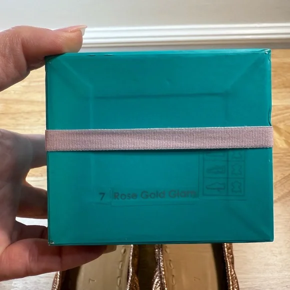 Tieks Rose Gold Glam with all Accessories EUC size 7 - Picture 2 of 10